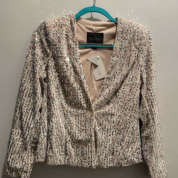Sanctuary Silver Sequin Blazer - Picture 1 of 4